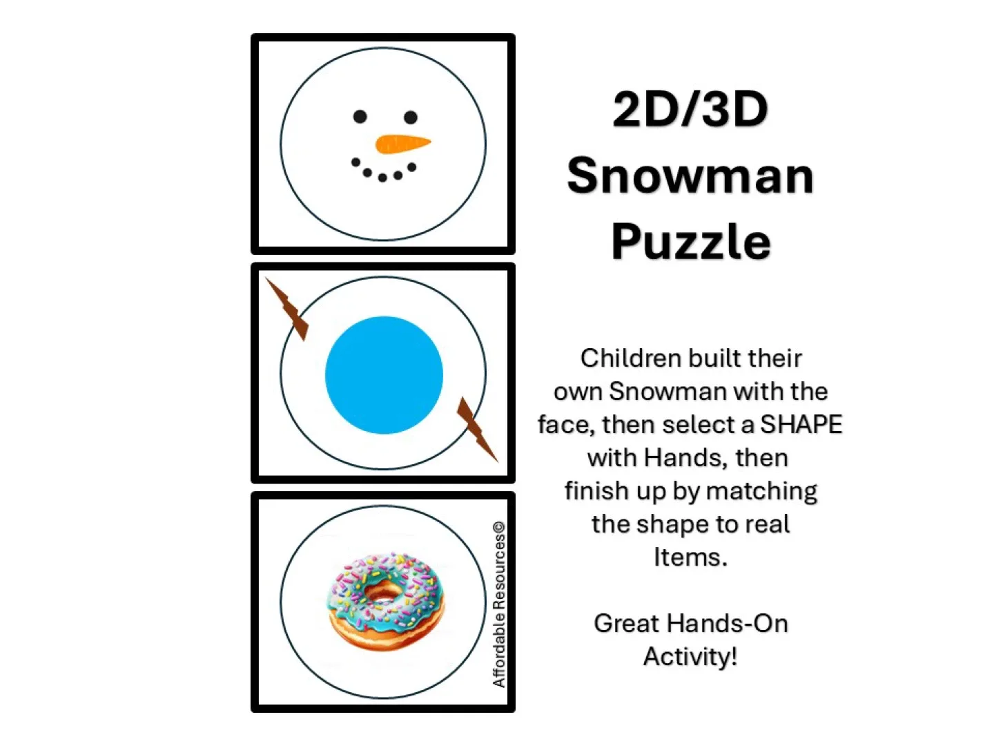 2D/3D Snowman Puzzle thumbnail