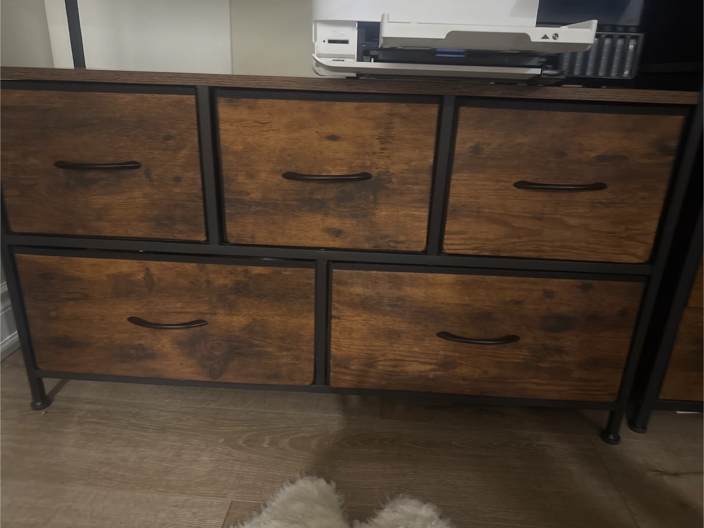 Drawer Dresser CAB-TV5BC-RUST Rustic Brown