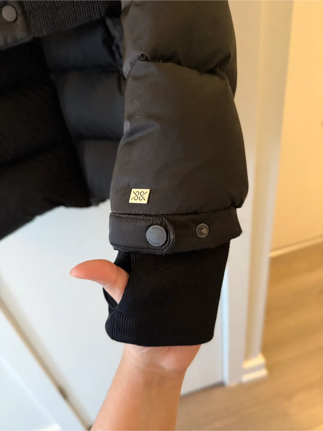 Soia & Kyo 750 Fill Down Puffer Coat - Size XL Black image indicator(6)