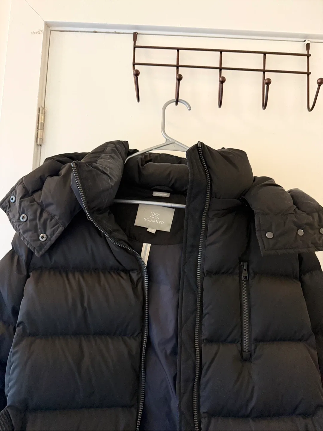 Soia & Kyo 750 Fill Down Puffer Coat - Size XL Black image indicator(4)