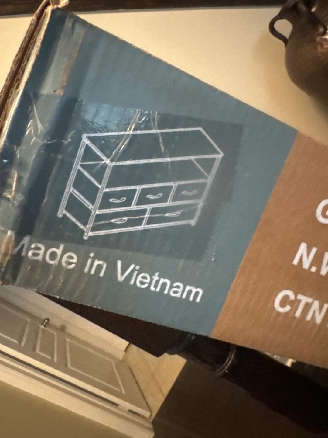 Drawer Dresser CAB-TV5BC-RUST Rustic Brown image indicator(6)