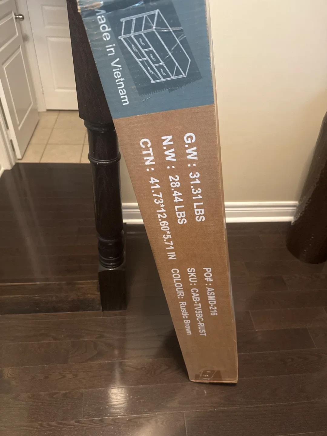 Drawer Dresser CAB-TV5BC-RUST Rustic Brown image indicator(5)