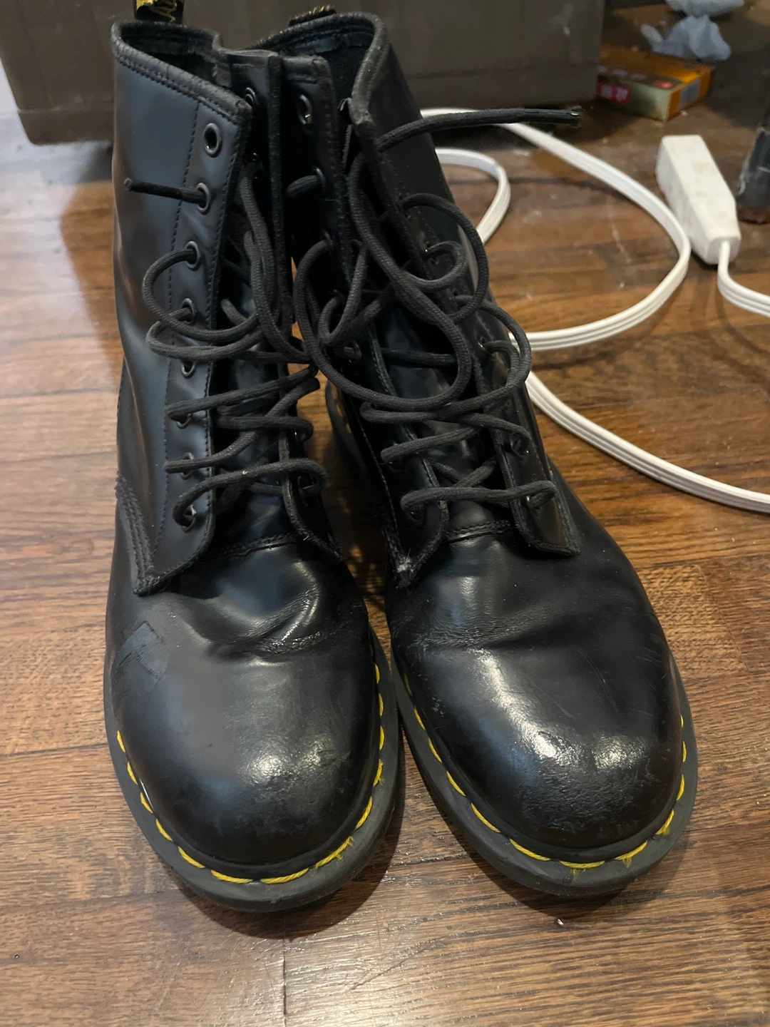 Dr. Martens 1460 Black Leather Boots - US Women's 9