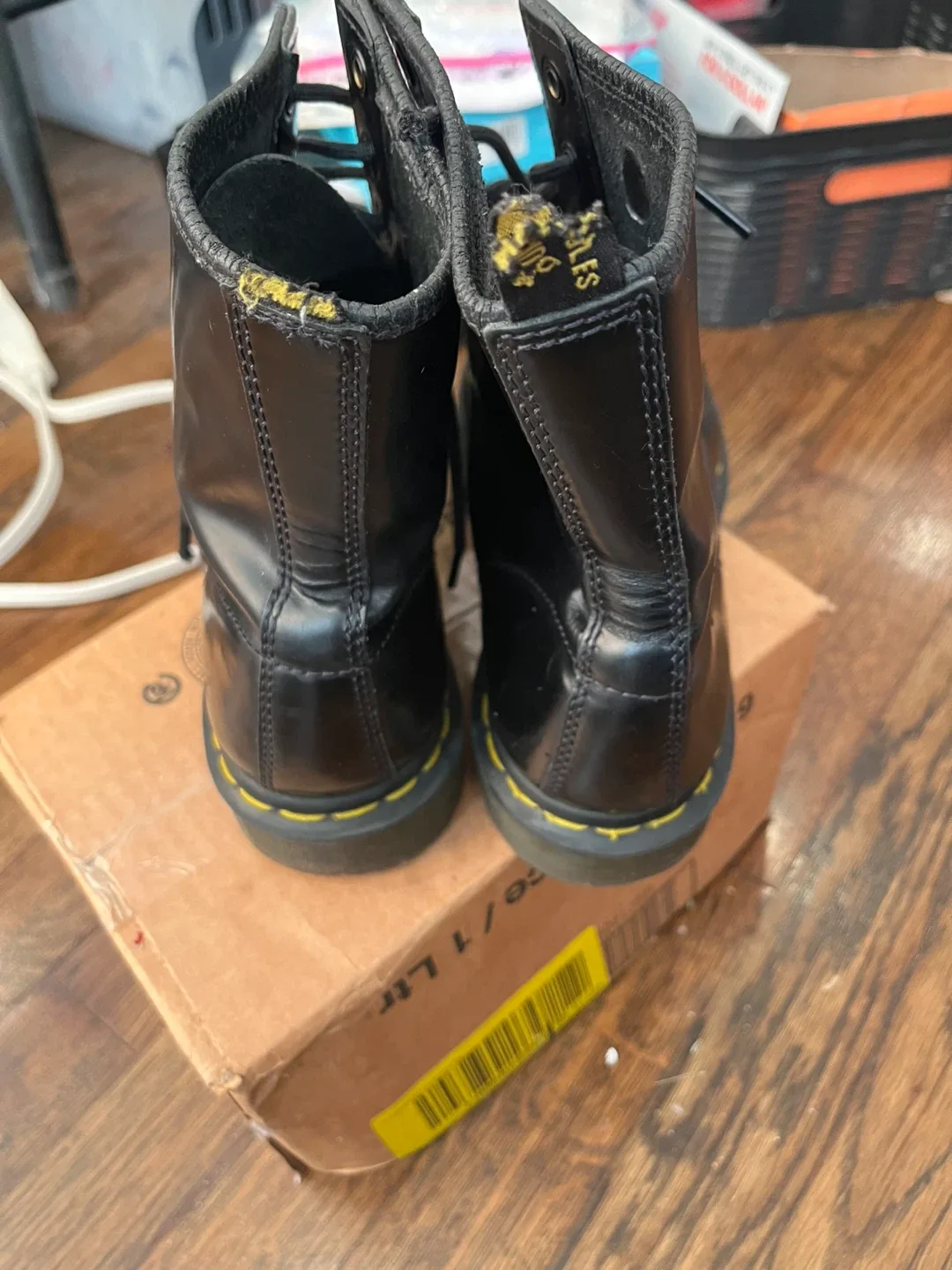 Dr. Martens 1460 Black Leather Boots - US Women's 9 image indicator(4)
