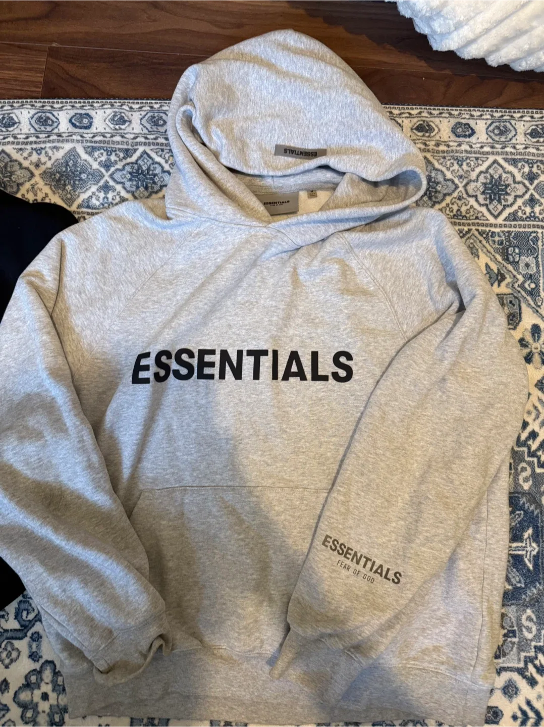 Denim tears essentials hoodie plus polo tracksuit image indicator(3)