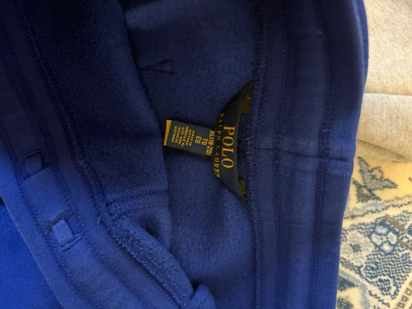 Denim tears essentials hoodie plus polo tracksuit image indicator(8)