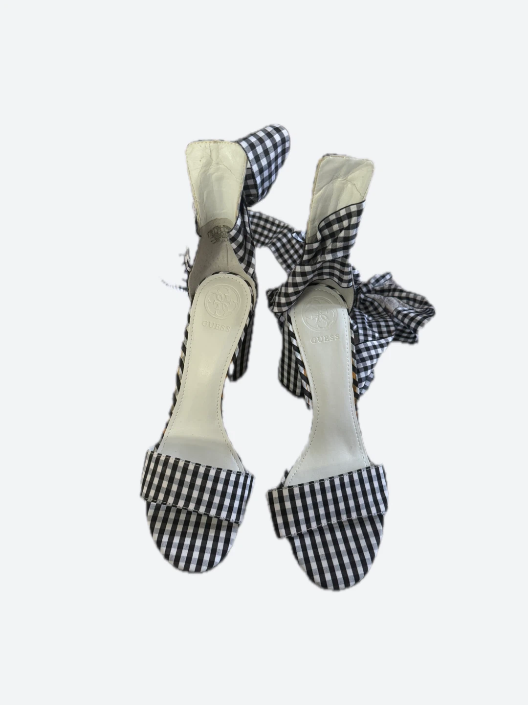 Guess Gingham Tie Up Heels Size 7 - photo 2
