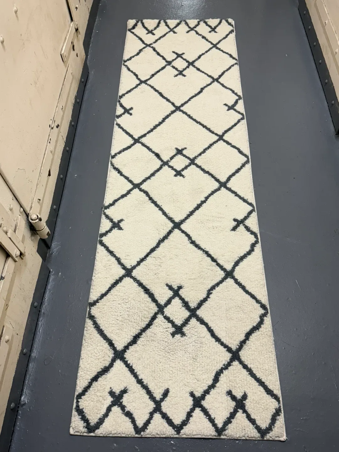 Threshold Kenya Fleece Geometric Runner Rug thumbnail
