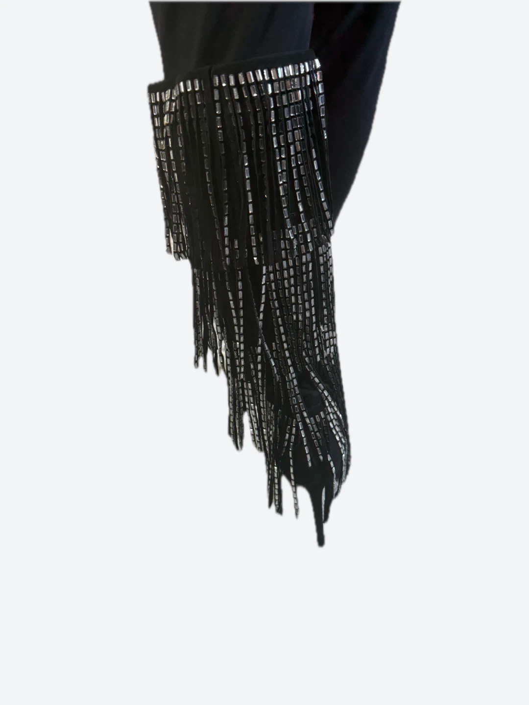 Black Fringe Heeled Boots - photo 2