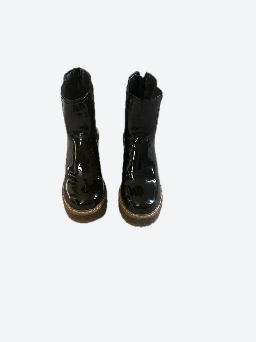 Black Patent Ankle Boots