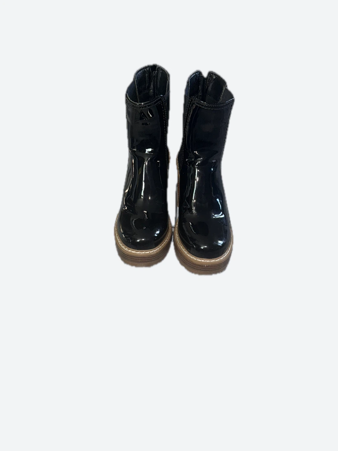 Black Patent Ankle Boots - photo 2