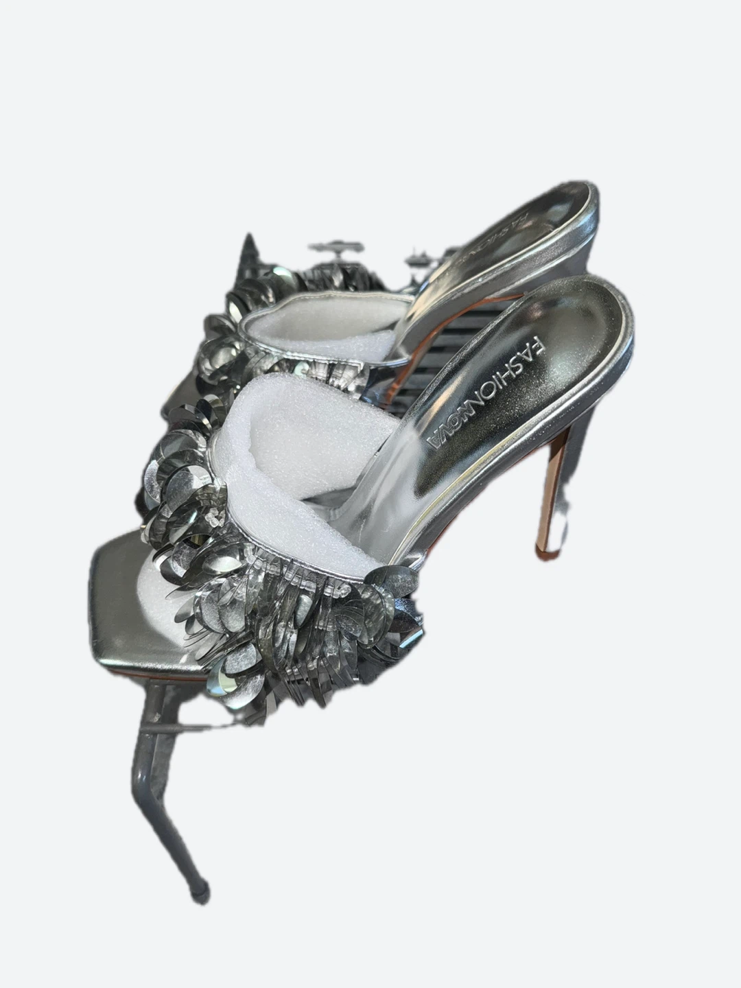 Fashion Nova Silver Heels - photo 2