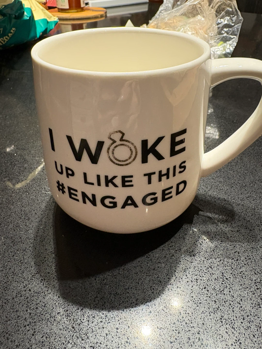 "I Woke Up Like This #Engaged" Mug