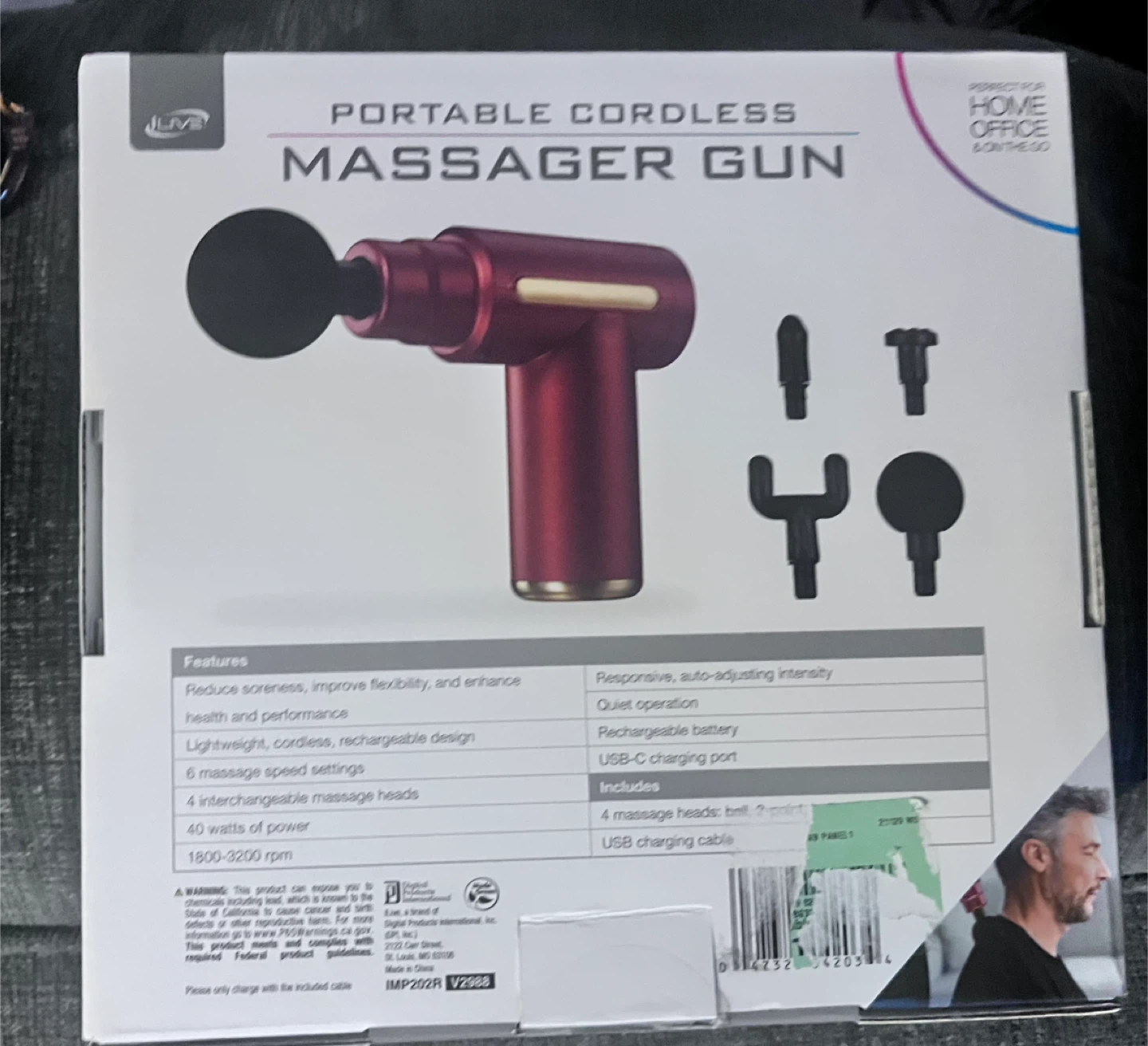 iLive Portable Cordless Massager Gun - photo 2