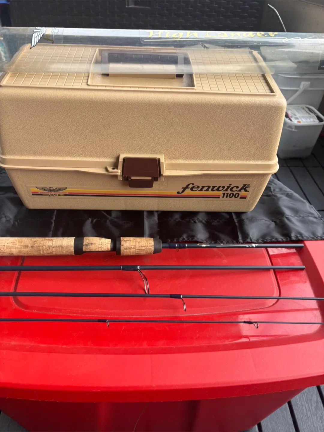 Fenwick High Lander II 7'0" Fishing Rod & Fenwick tackle box image indicator(6)