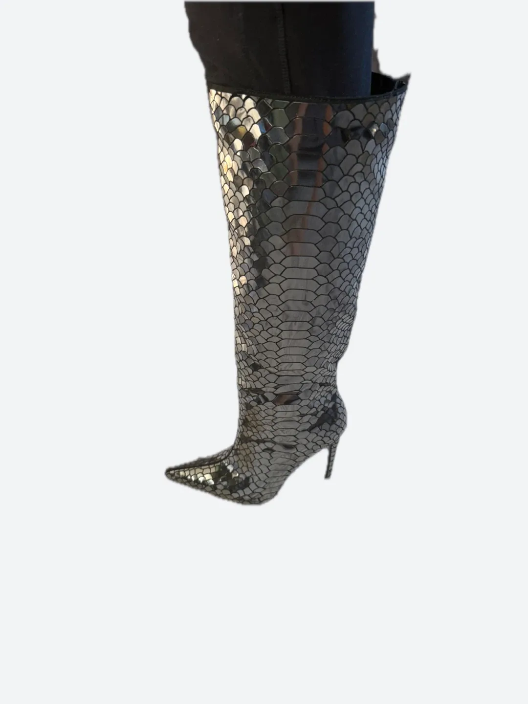 Thigh High Heel Boots - Size 8