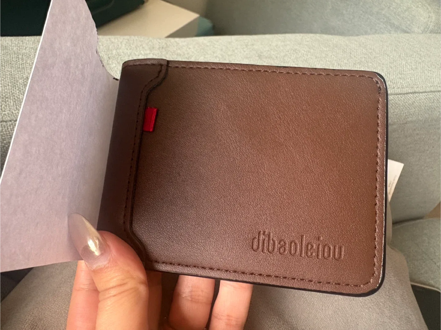 Dibaoleiou Brown Leather Wallet image indicator(3)