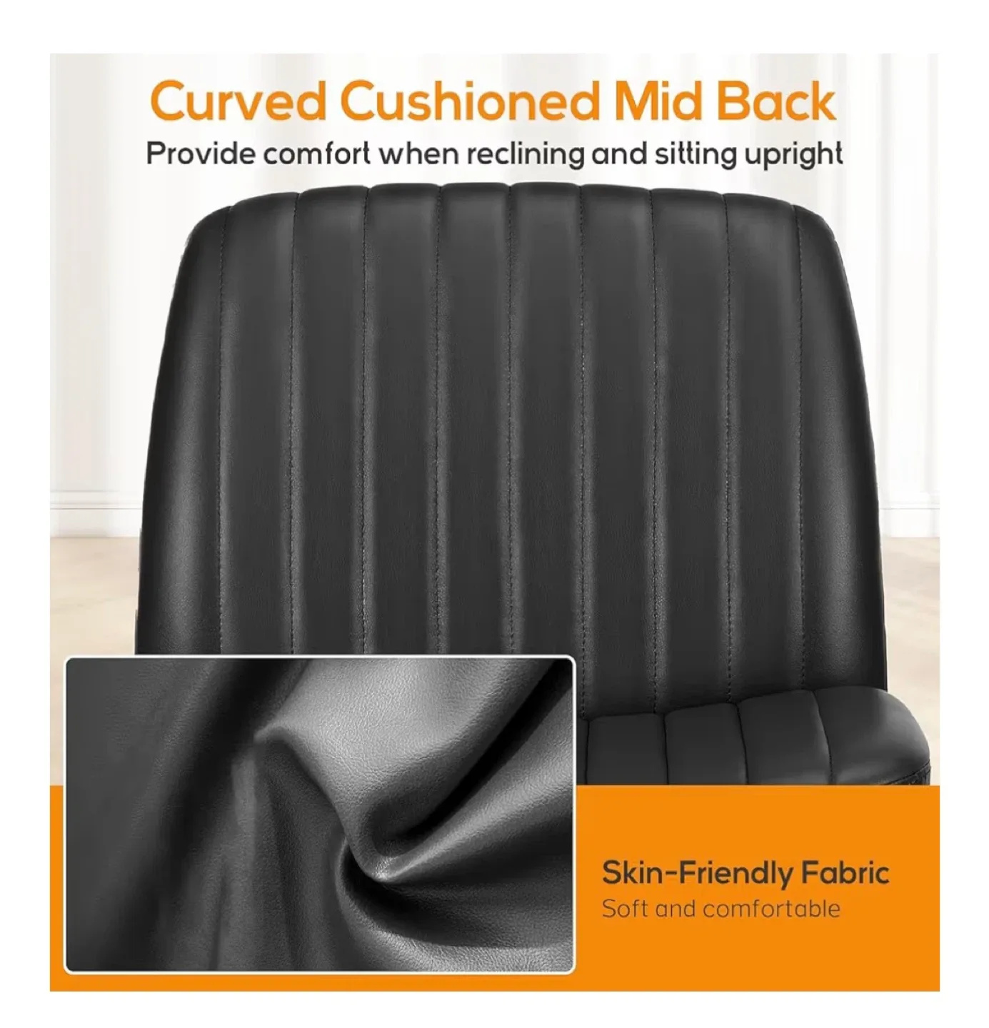 Black Office Chair with Adjustable Height image indicator(7)