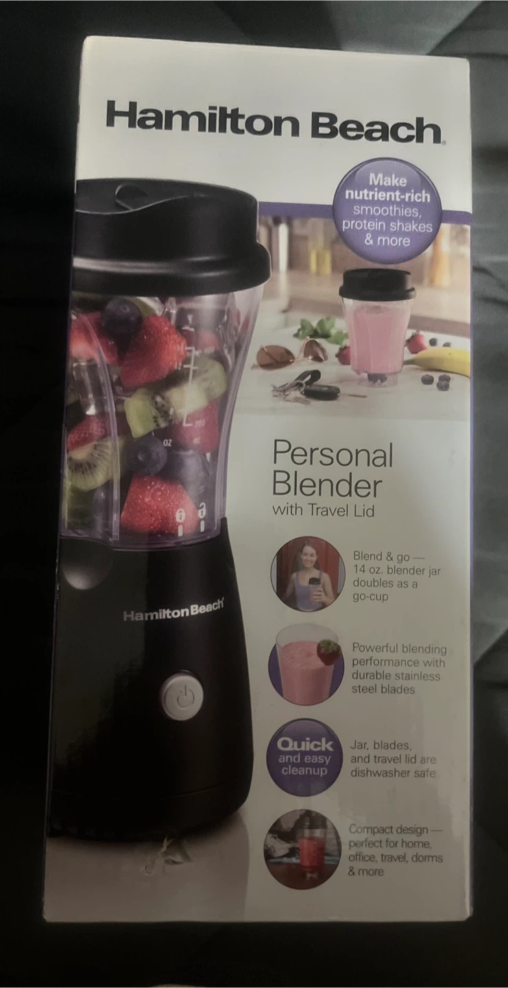 Hamilton Beach Personal Blender -Never Opened w/ Travel Lid