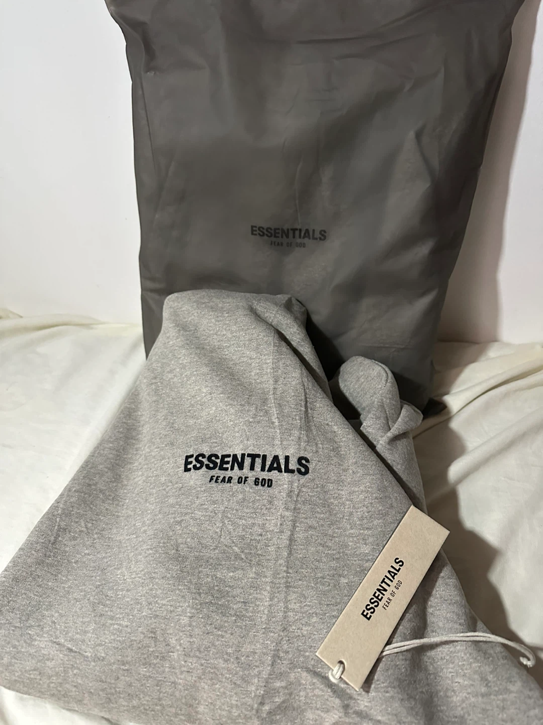 Essentials Fear of God Gray Hoodie- - photo 2