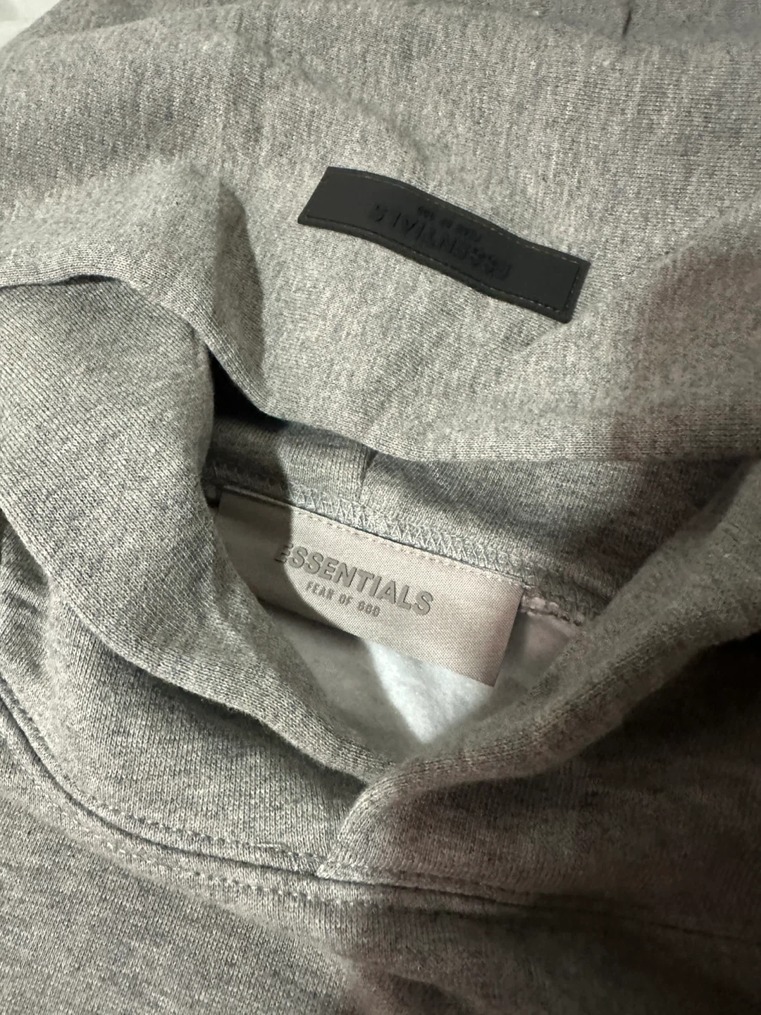 Essentials Fear of God Gray Hoodie- - photo 3