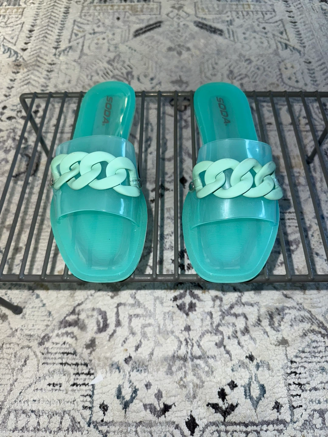 SODA Aqua Chain Slide Sandals