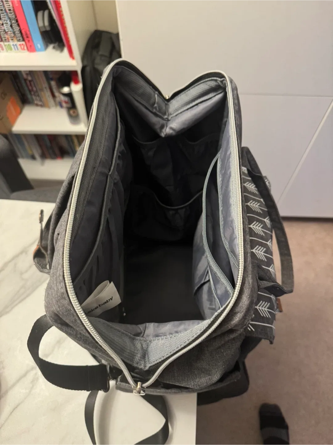 LekeBaby Diaper Bag Backpack - Grey image indicator(3)