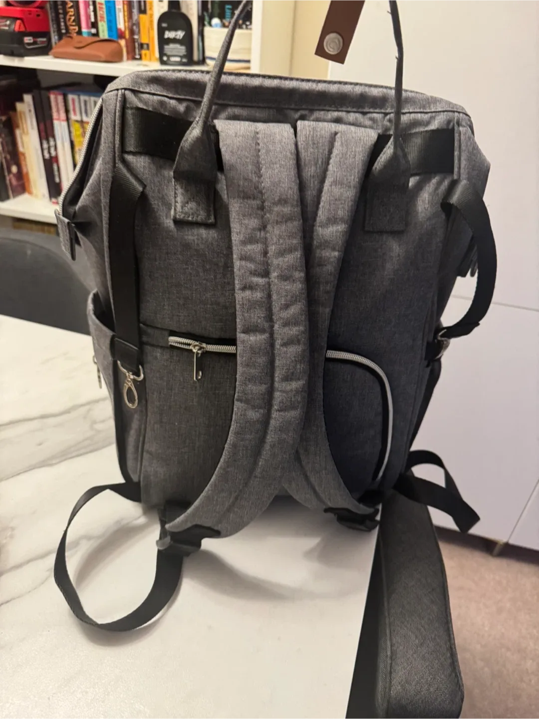 LekeBaby Diaper Bag Backpack - Grey image indicator(2)