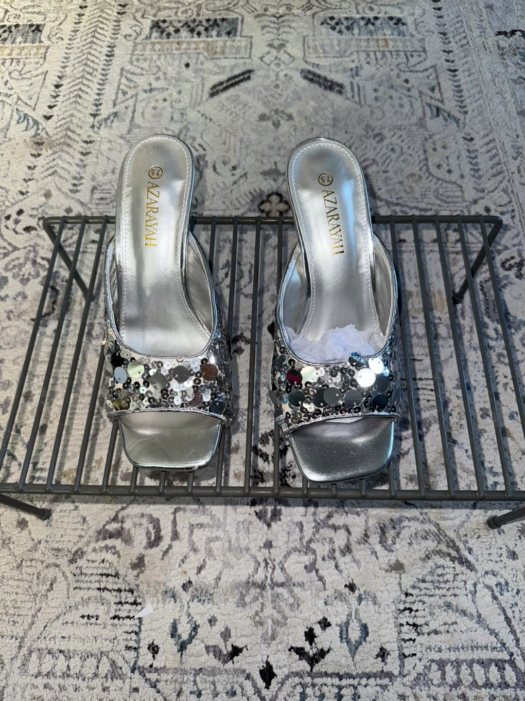 Azarayah Silver Heels - Size 7.5 - photo 2