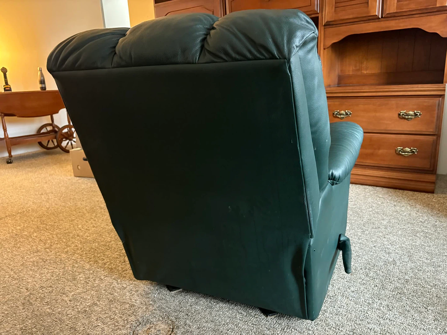 Green Maybe Leather Recliner Chair - photo 3
