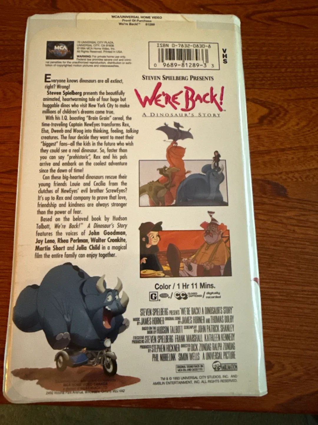 We're Back! A Dinosaur's Story VHS Tape image indicator(2)