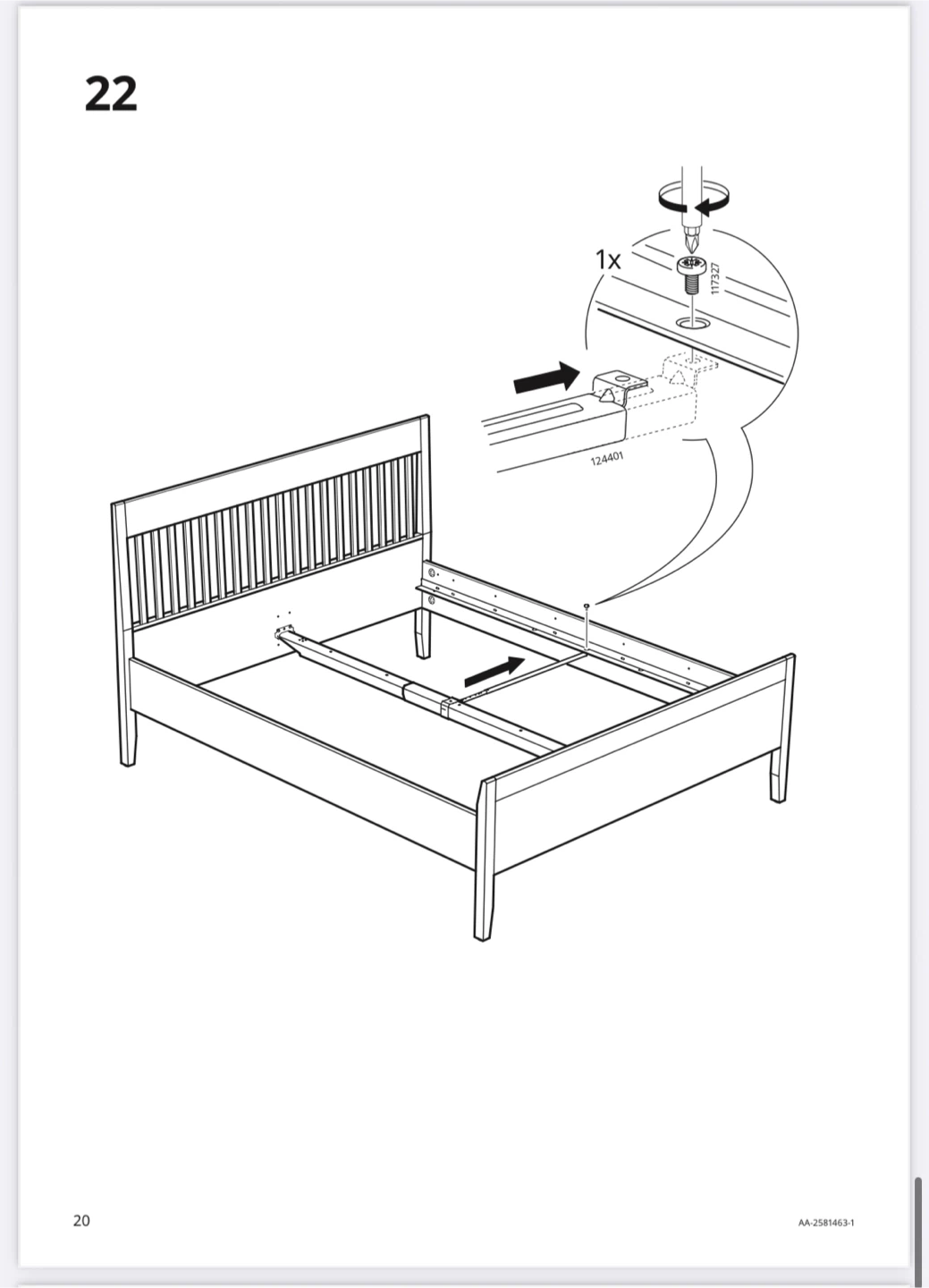 Ikea Idanas bed frame rails - photo 2