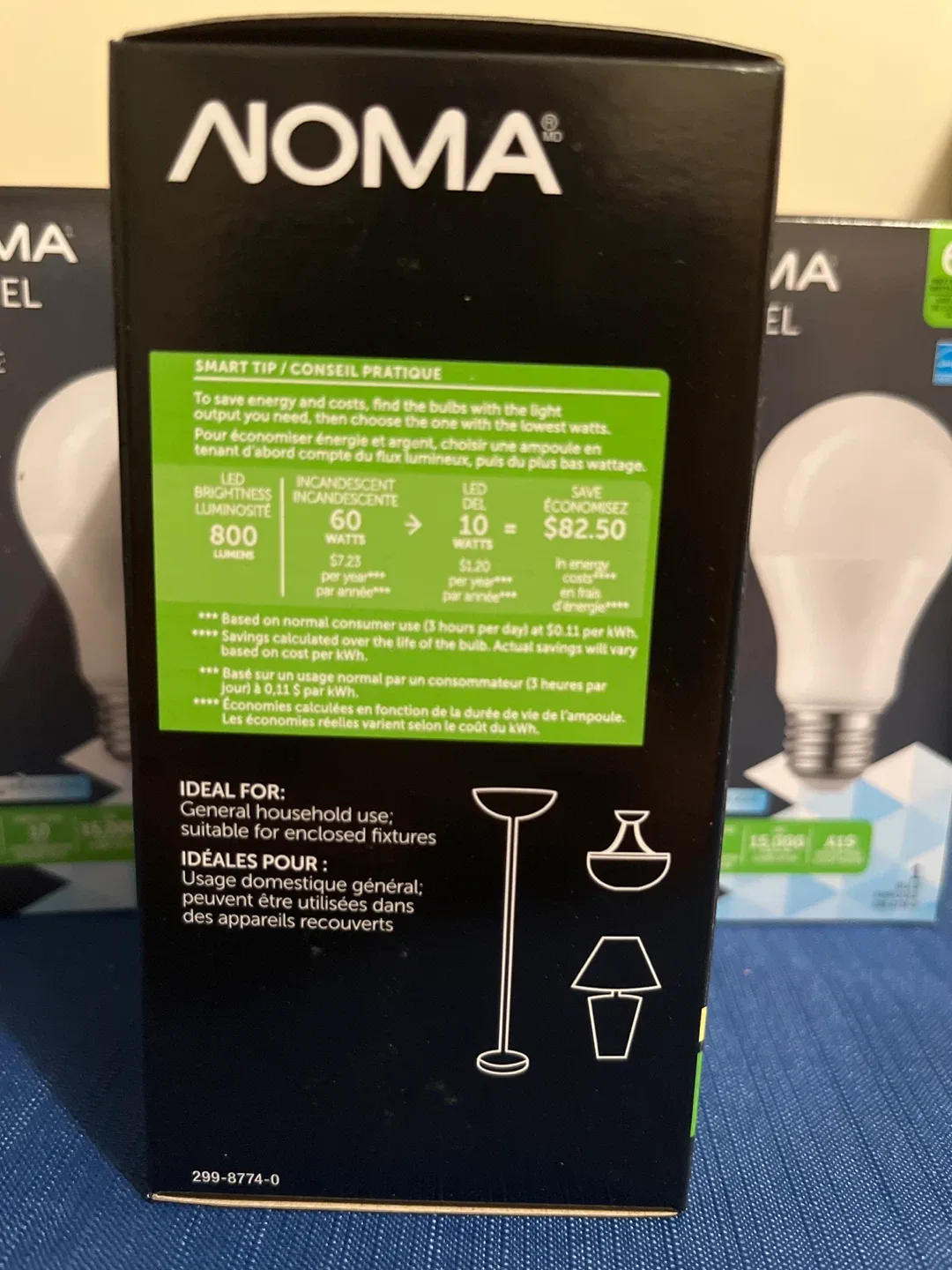 NOMA LED A19 Light Bulbs - 3 Pack image indicator(4)