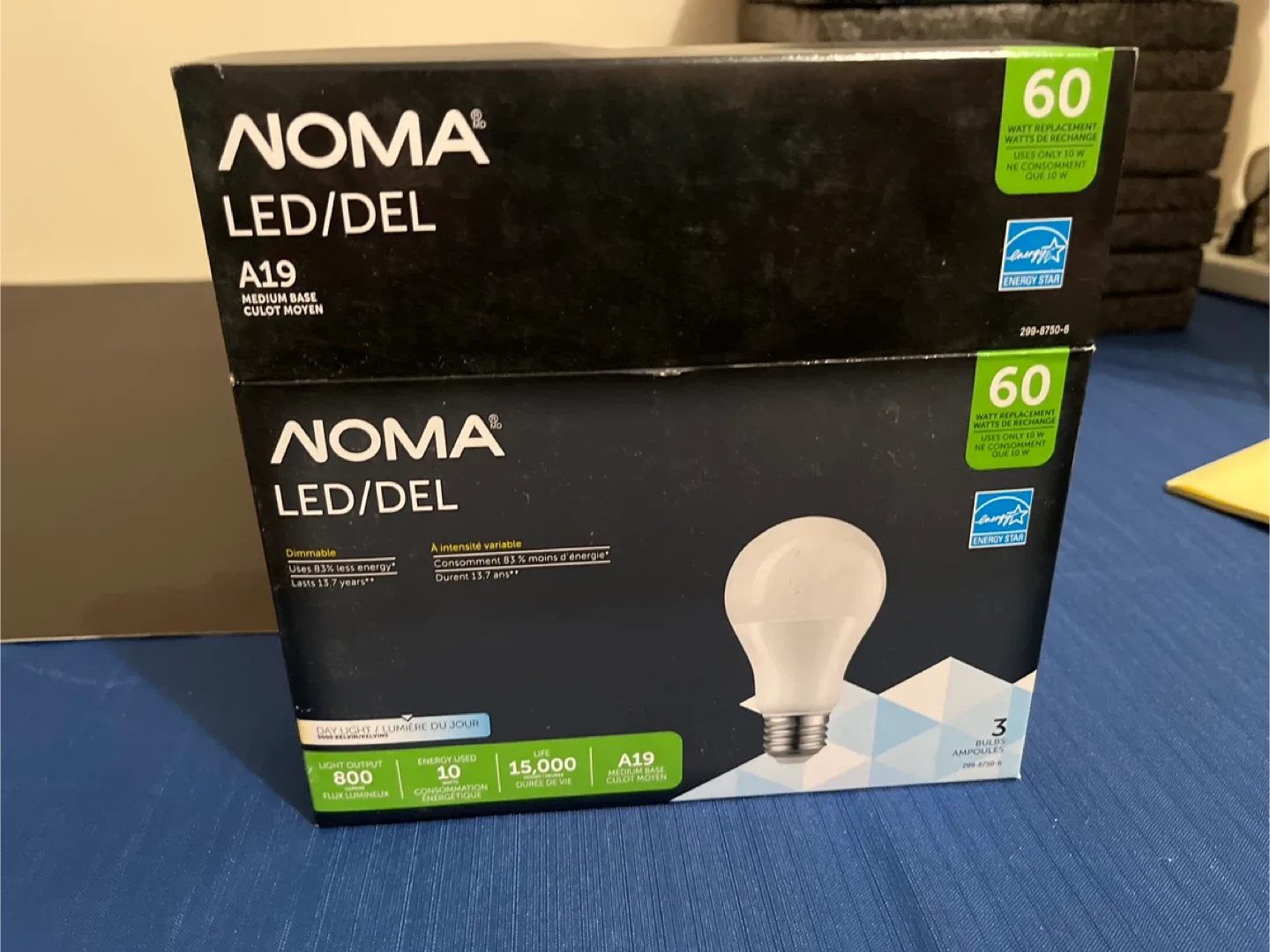 NOMA LED A19 Light Bulbs - 3 Pack image indicator(3)