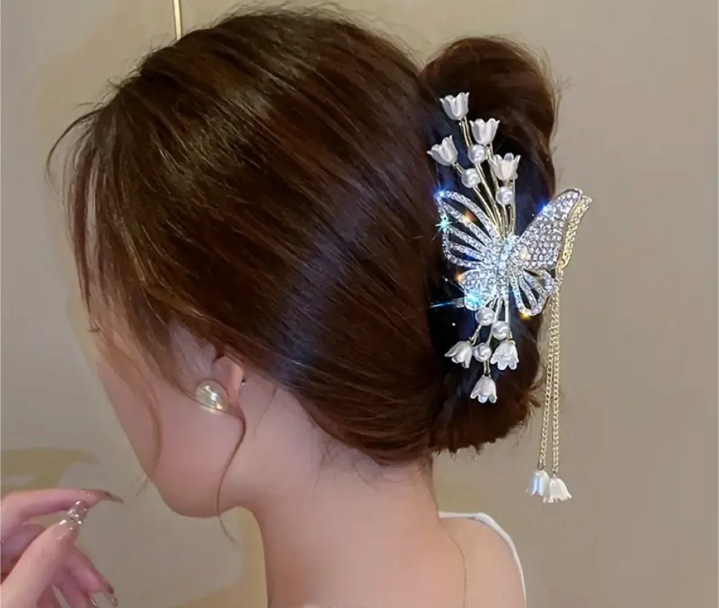 Butterfly Hair Claw Clip image indicator(3)