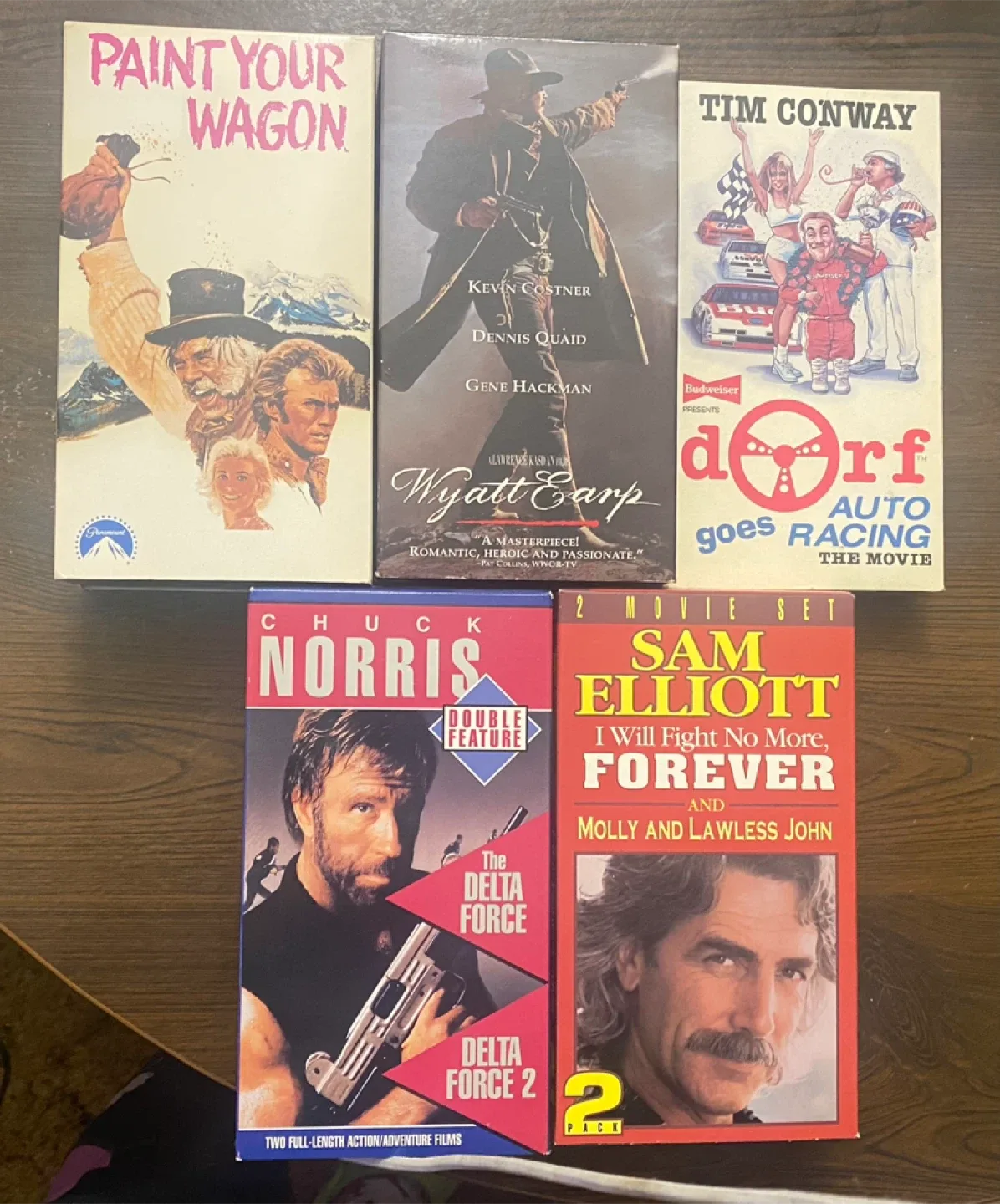 VHS Movie Lot - Westerns, Action, Comedy thumbnail