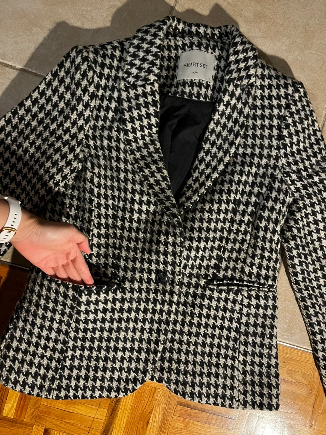 Smart Set Houndstooth Blazer - Size M/M image indicator(2)