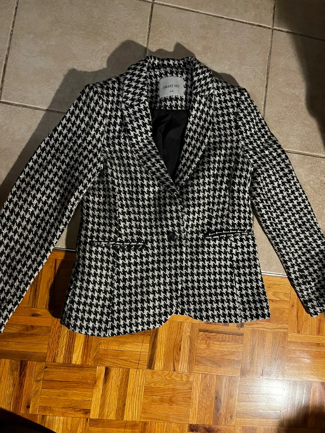 Smart Set Houndstooth Blazer - Size M/M thumbnail