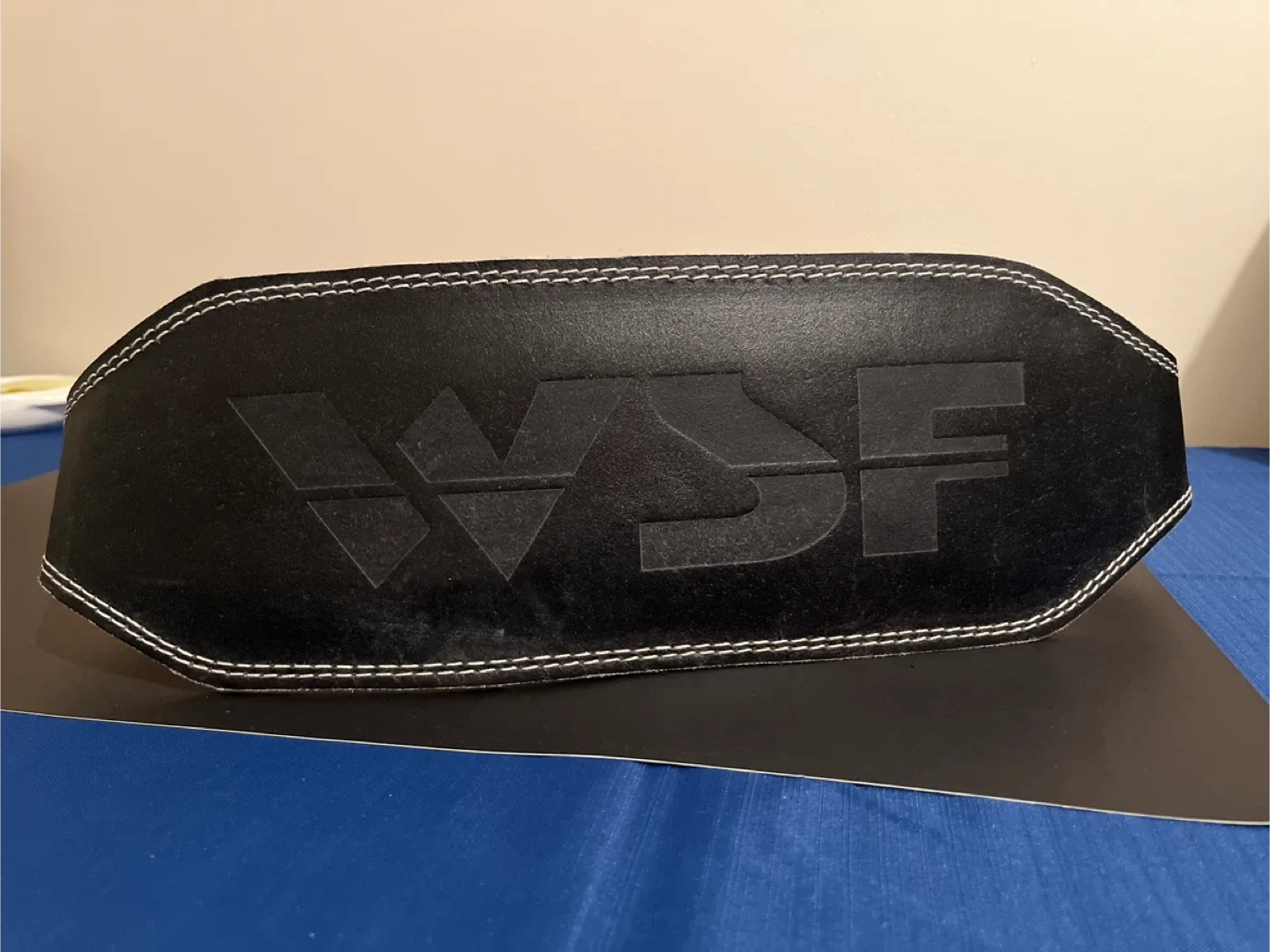 WSF Black Leather Weightlifting Belt thumbnail