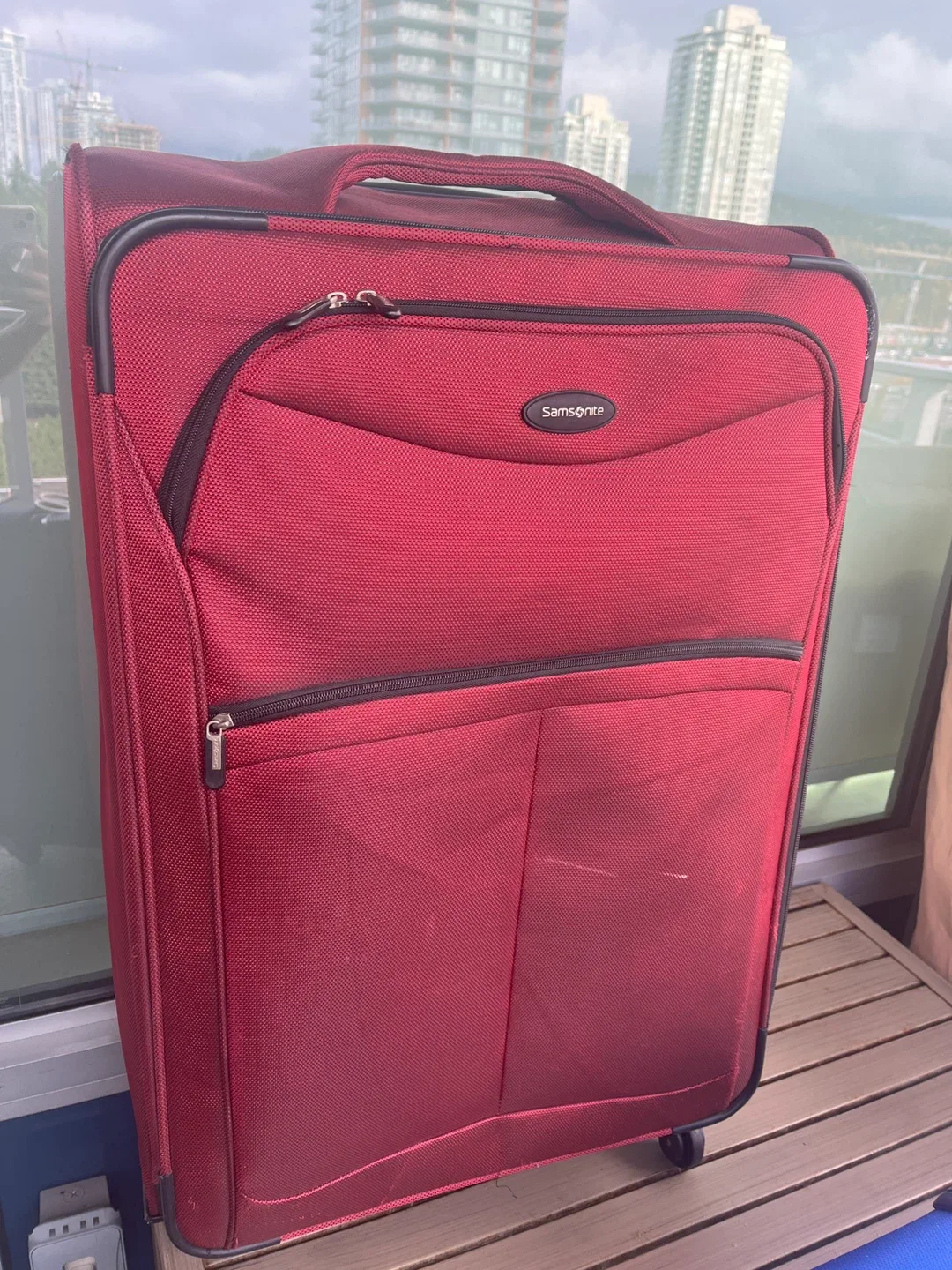 Samsonite Large Red Suitcase