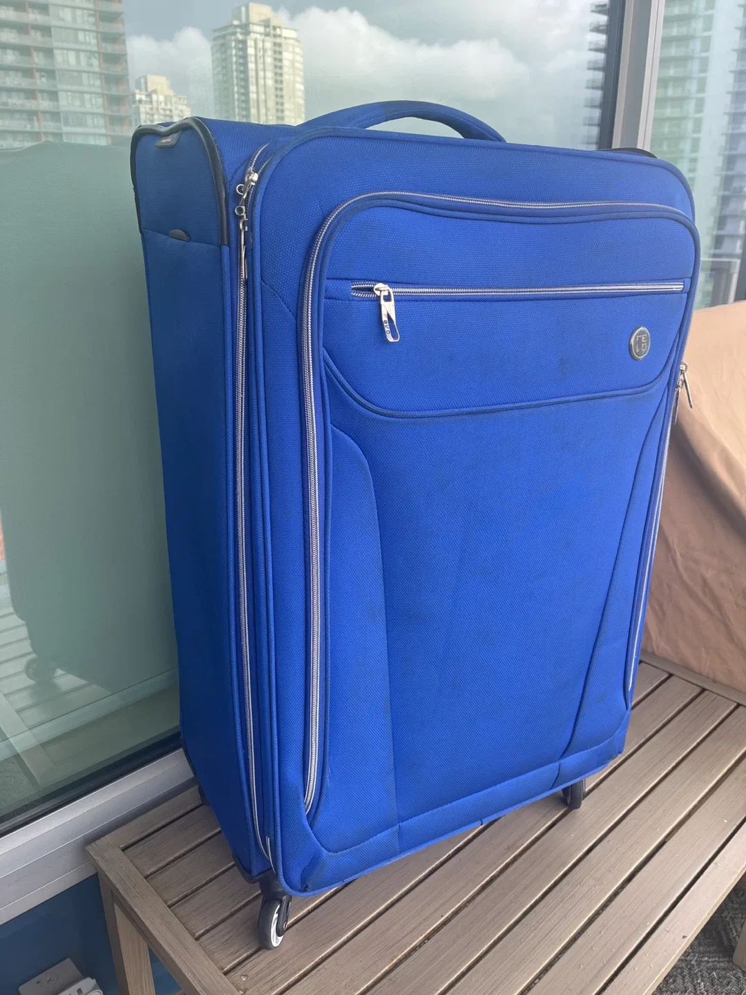 Large Blue Suitcase