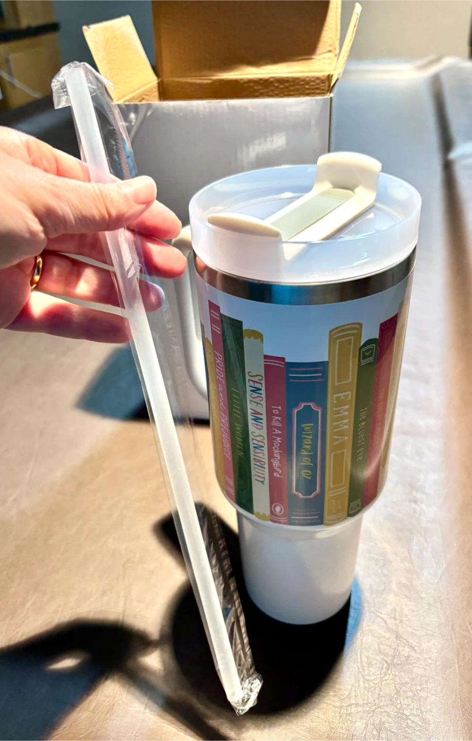 NEW Tumbler Water Bottle with Reusable Straw  1.2 Litres - photo 3