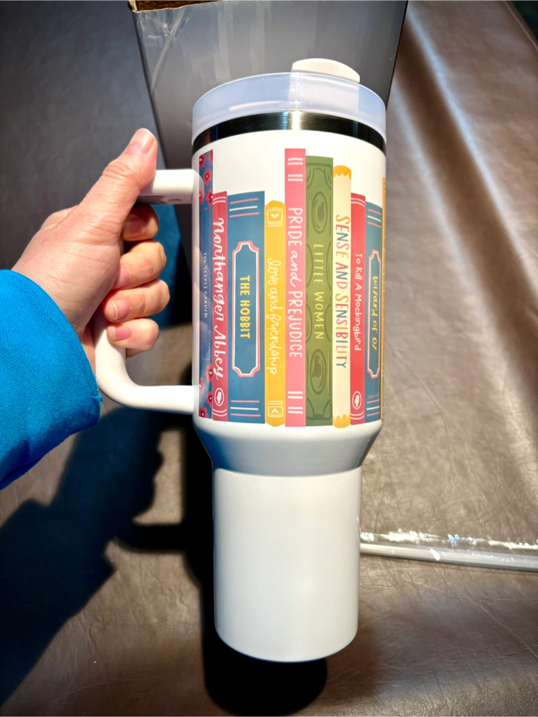 NEW Tumbler Water Bottle with Reusable Straw  1.2 Litres