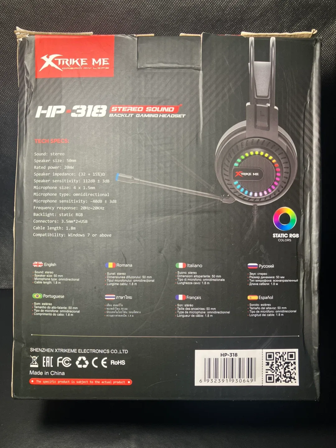 Xtrike Me HP-318 Stereo Gaming Headset image indicator(2)