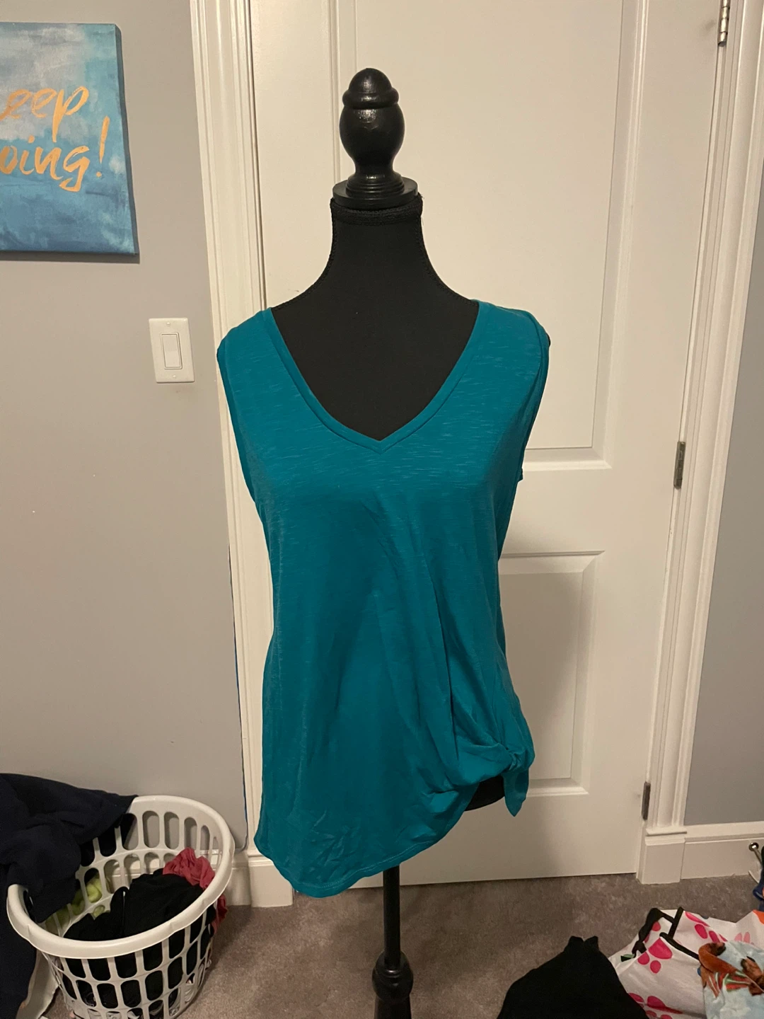 Teal Sleeveless Top