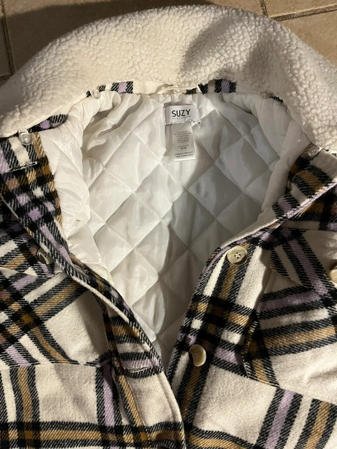 Suzy Shier Plaid Jacket - Size M image indicator(5)