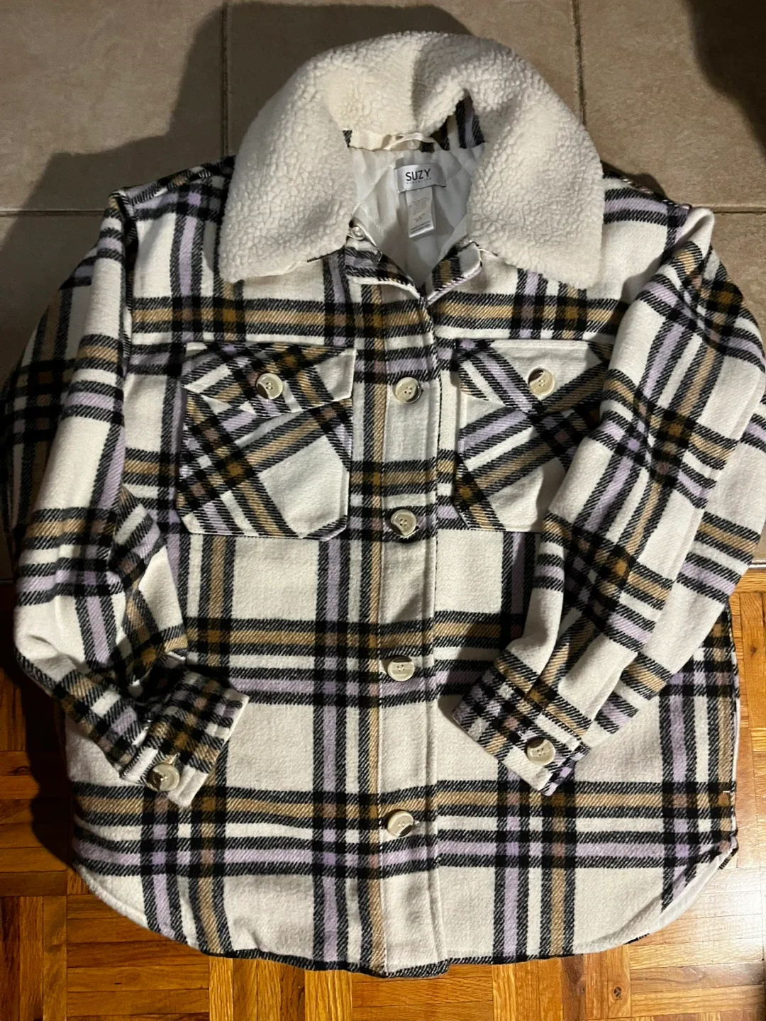 Suzy Shier Plaid Jacket - Size M image indicator(3)