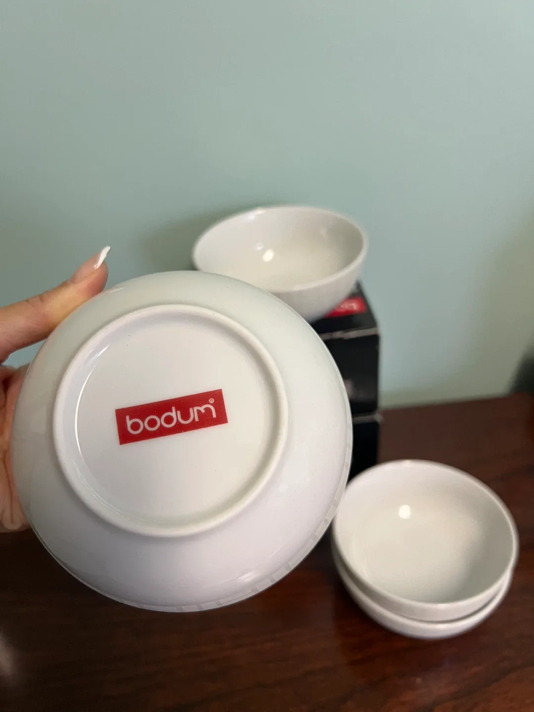 4 Bodum Rice Bowls - Fine Porcelain, Set of 4 image indicator(3)