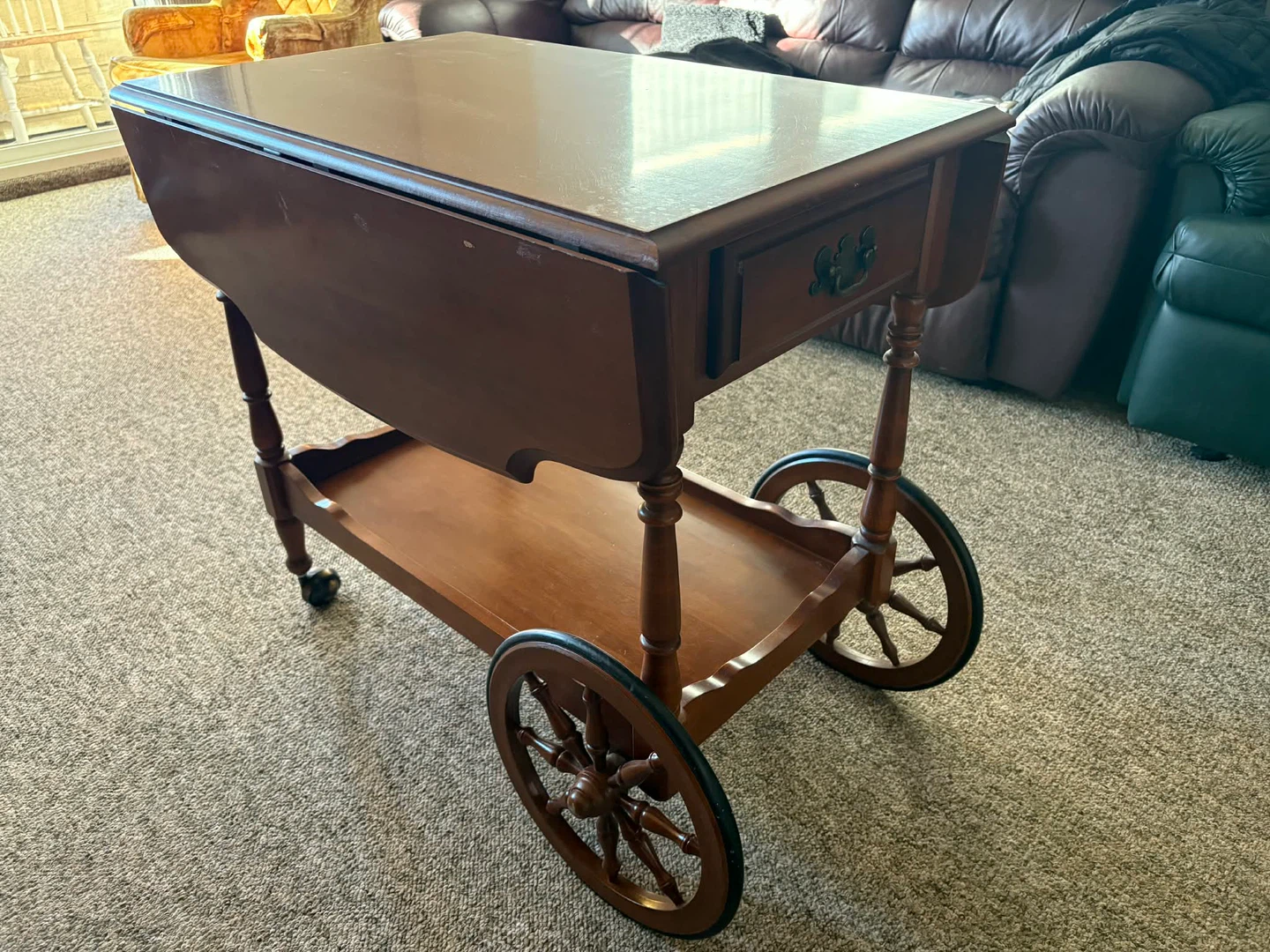 Vintage Wooden Tea Cart - photo 5