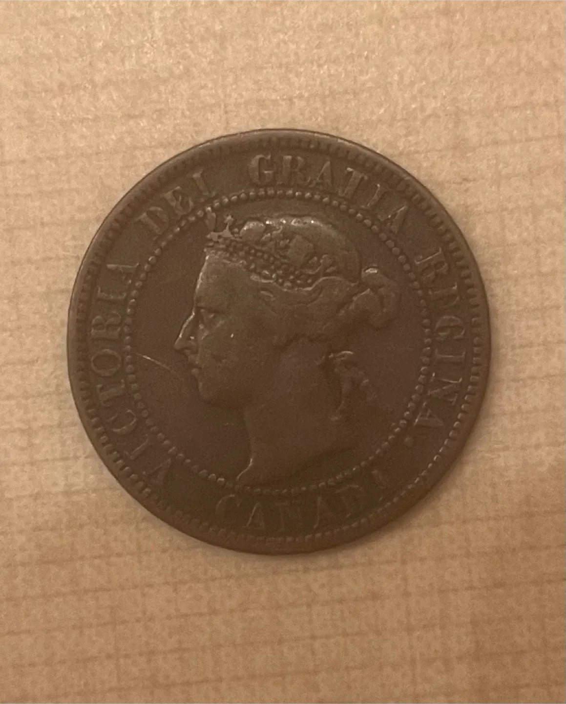 1901 Canadian big one Cent Coin image indicator(4)